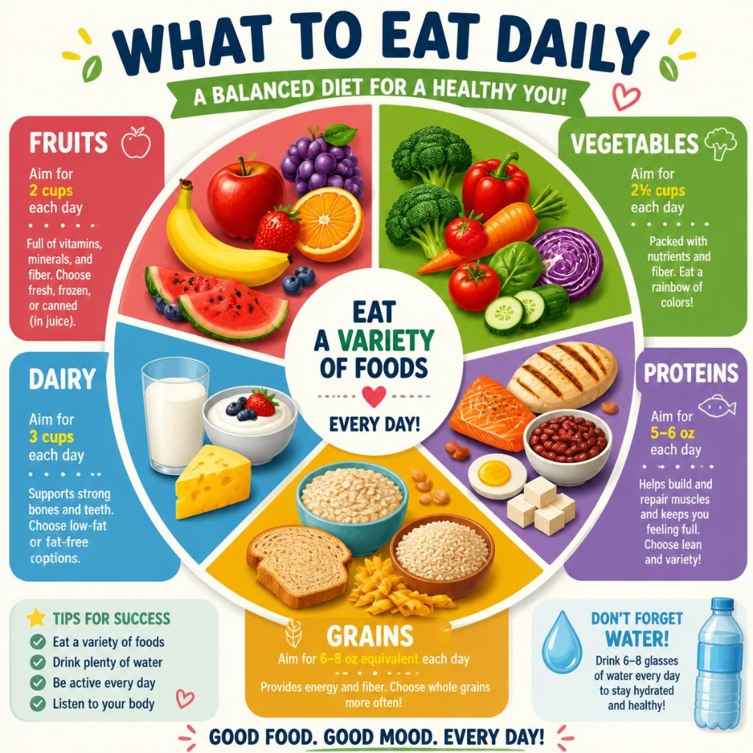 What Should I Eat Daily? A Simple Framework for a Balanced Diet